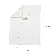 Charger l'image dans la galerie, FanFan Couverture bébé 75x100 cm – Plaid doux pour berceau, siège auto ou lit bébé – Velours blanc