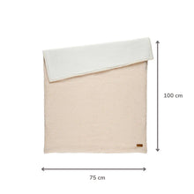 Load image into Gallery viewer, TEDDY Couverture supersoft écru 100x75 cm – Couverture bébé double face
