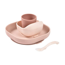 Load image into Gallery viewer, Coffret repas silicone 4 pièces - Barbe à papa
